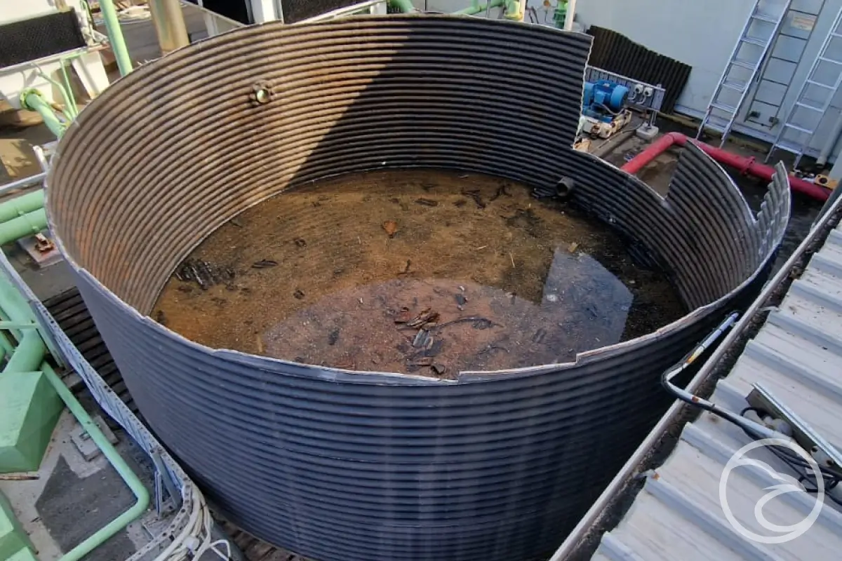 stagnant water in fire tanks