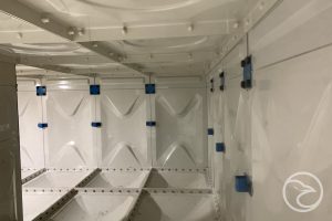 glass reinforced plastic tank used for emergency water storage