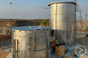 Certified AS 1851 inspection of fire water tank