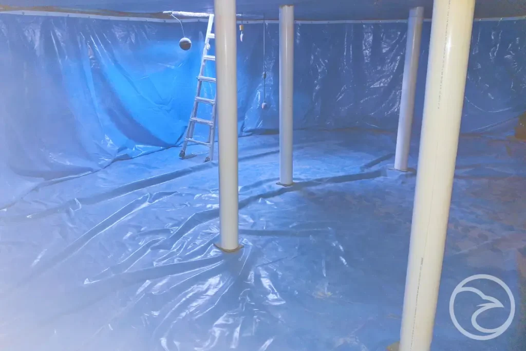 Fire storage interior illustrating internal protection system