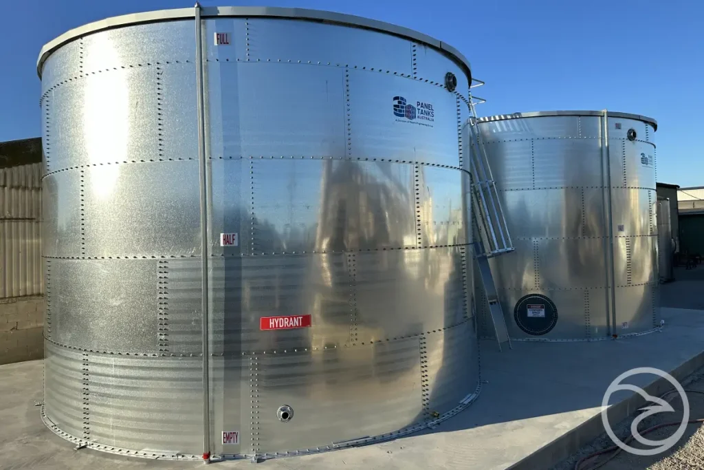Industrial fire water storage infrastructure