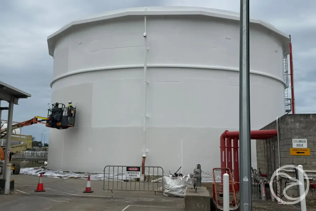 Commercial fire tank panel replacement project