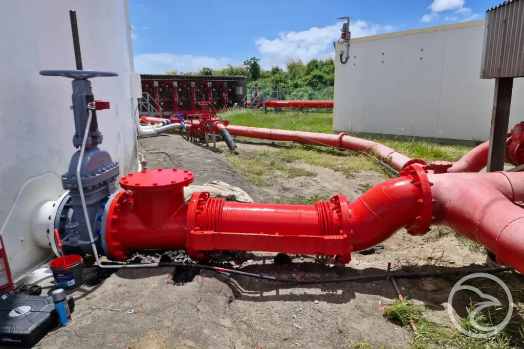 Repairing damaged fire water tanks for commercial properties