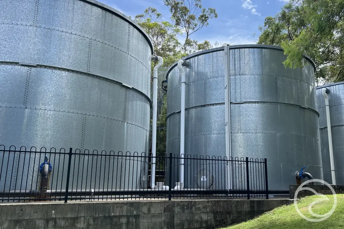 Drinking water reservoir in Australia used for potable water storage
